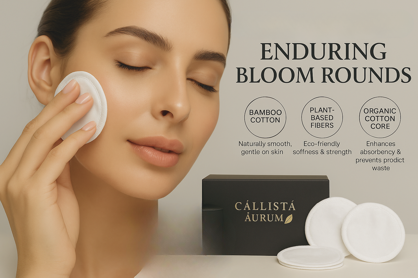 Reusable Bamboo Cotton Rounds